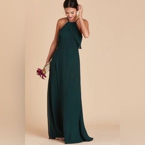 Birdy Grey Jules Dress in Chiffon Emerald, Size S